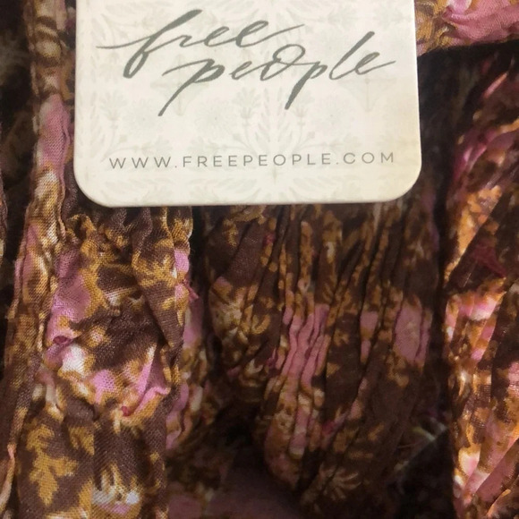 Free People Shea floral dress chocolate combo Medium New with Tags - Picture 2 of 13